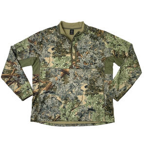 Kings Camo Shirt Mens XL Desert Shadow Hunter Series Quarter Zip Fleece Pullover